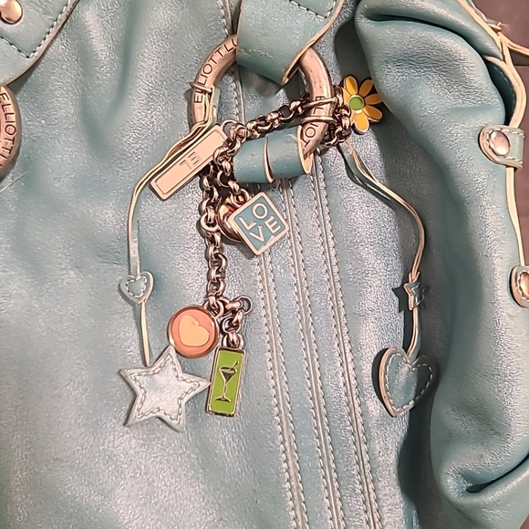 Elliott Lucca Charmed Turquoise Shoulder Handbag NWT - Picture 5 of 5